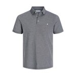 Polo jack & jones paulos - homme - anthracite - gris - slim fit - manches courtes