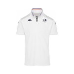 Polo - kappa - angaf - bwt alpine f1 team - officiel - blanc - manches courtes