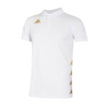 Polo homme kappa gastio blanc - slim fit manches courtes l