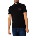 Polo � logo sur la poitrine - armani exchange - homme - noir