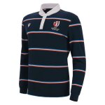 Polo macron manche longue adulte rugby france world cup 2023 officiel
