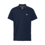 Polo maille coton piqu� bio - tommy jeans - homme - bleu - droite - manches courtes - col polo
