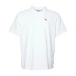 Polo maille pique levis blanc - manches courtes - regular - homme