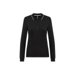 Polo maille pique manches longues femme kariban