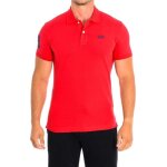 Polo � manches courtes la martina - rouge - ajust�e - homme