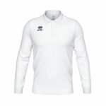 Polo manches longues errea evo - blanc - homme - fitness - respirant