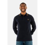 Polos manches longues fred perry m3636 r63 navy / darkcaramel - homme - col polo - regular Polos manches longues fred perry m3636 r63 navy / darkcaramel - homme - col polo - regular
