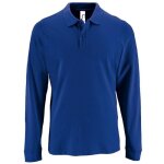 Polos manches longues - homme - 02087 - bleu roi