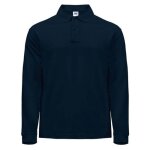 Polo manches longues - jk215 - homme - 100% coton - grammage 210 g / m2 - col polo