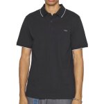 Polo noir homme calvin klein jeans stretch pique