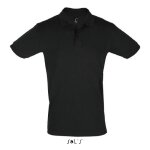 Polo - perfect - noir - 100% coton - manches courtes - col polo