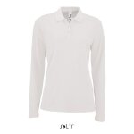 Polo femme - sols - perfect lsl - blanc - manches longues - coupe ajustée Polo femme - sols - perfect lsl - blanc - manches longues - coupe ajustée