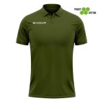 Polo piqu� coton givova summer - verde militar - xl
