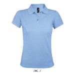 Polo femme - sols - prime - manches courtes - col polo - couleur bleu