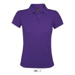 Polo femme - prime - violet - manches courtes - facile dentretien - taille s