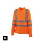 Polo professionnel - cepovette - haute visibilit� - manches longues - orange fluo - l�ger et respirant ...