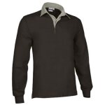 Polo rugby - homme - rf scrum - manches longues - 100% coton ring - spun