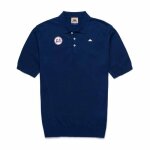 Polo serge robe di kappa 24h le mans 2024 pour homme - bleu marine