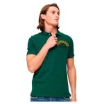 Polo t - shirt superdry applique classic fit - erin green - s homme