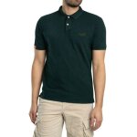 Polo t - shirt - superdry - vintage destroy - vert fonc� - coupe d�contract�e - manches courtes