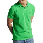 Polo - superdry - classic pique - vert - homme - col polo � 2 boutons - confort exceptionnel