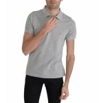Polo tommy hilfiger slim f. homme gris