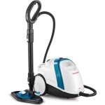 Polti vaporetto smart 100 b cylinder steam cleaner buttons stainless steel bluewhite 1500 w glasshard ...