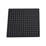 Pommeau de douche - zvd - carré 30 * 30cm - tête de douche noire - acier inoxydable - universel Pommeau de douche - zvd - carré 30 * 30cm - tête de douche noire - acier inoxydable - universel