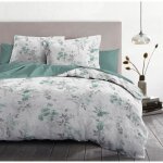 Pompadour parure de draps 4 pi�ces 100% coton - vert - 240x300 cm