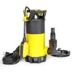 Pompe  eau immerge - wiltec - 1100w - 18000l / h - hauteur de refoulement 95m - aspiration plate 1mm ...