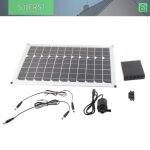 Pompe  eau solaire - sjlerst - 20w - submersible 12v - dbit 800 l / h - leve 5m