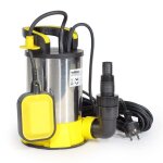 Pompe  eau submersible - wiltec - 400w - 8000l / h - aspiration plate  1mm - 5m de hauteur de refoulement ...