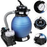 Pompe filtre � sable 9. 600l / h 450w 2en1 raccord 32 - 38mm m�tal syst�me de filtre � sable 7 fonctions ...