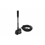 Pompe fontaine pour bassin - vidaxl - avec 3 embouts - colonne / sphre en acier inox - electrique