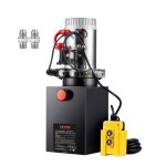 Pompe hydraulique 12 v - vevor - pompe hydraulique ac 220v 95l double effet pour camion � benne basculante ...