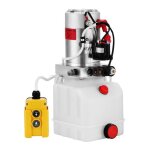 Pompe hydraulique simple effet - vevor - 12v - 4l - pompe pour v�rin