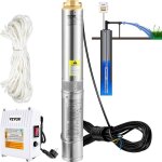 Pompe immerge pour puits profond vevor 1100 w - dbit 190 l / min - tte 57 m