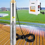 Pompe immerge pour puits profond vevor 370 w - dbit maximal 110 l / min - tte maximale 44 m