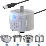 Pompe led fontaine a eau chat usb pompe pour fontaine a chat silencieuse pompe de rechange pour fontaine ...