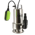 Pompe vide cave 1100w - corps inox - eaux charges - inondation - hauteur refoulement 95m - cble alimentation ...