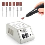 Ponceuse pour ongles professionnel kit manucure lime a ongle electrique 20000 tr min - gris