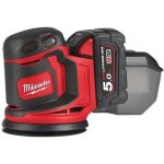 Ponceuse orbitale milwaukee m18 bos125 - 125mm - batterie 5. 0 ah - 4933464229