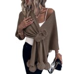 Poncho femmeponcho femme hiver automne chaud crochet la gracemode de rue poncho chale femme hiver chaud ...