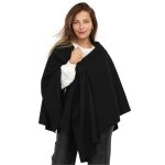 Poncho - la modeuse - asymétrique - noir - taille unique - effet n?ud xxl Poncho - la modeuse - asymétrique - noir - taille unique - effet n?ud xxl