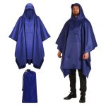 Poncho pluie impermable avec capuche cape de pluie homme femme lger rutilisable pour camping randonne ...