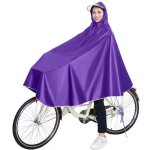 Poncho pluie impermable avec capuche pour homme et femme - violet - camping alpinisme vlos