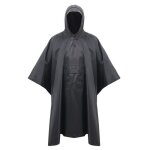 Poncho pluie - insfity - noir - imperm�able 3 en 1 - sac de transport inclus - 210t pvc