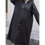 Poncho pluie - zgeer - poncho impermeable rutilisable - noir - impermable - adulte - mixte - automne ...