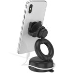 Support - popsockets - popmount 2 dash et windshield - noir - plastique - mains libres