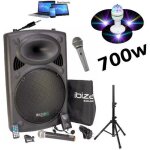 Port 12 vhf bt ibiza + pied + c�ble pc + 2 micros sans fil + 1 micro dj